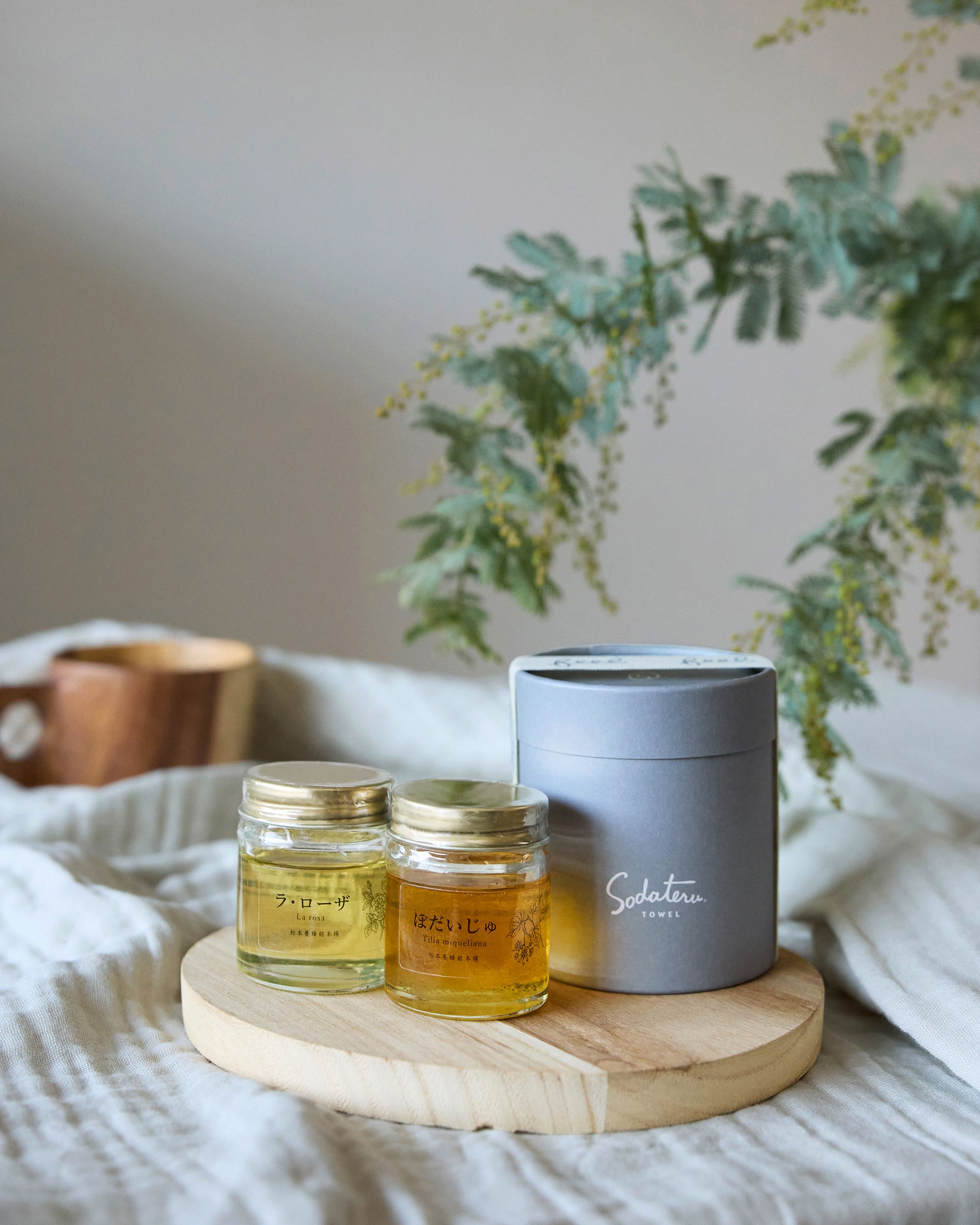 feel プチハンドタオル＋国産はちみつ ギフトセットのイメージ写真